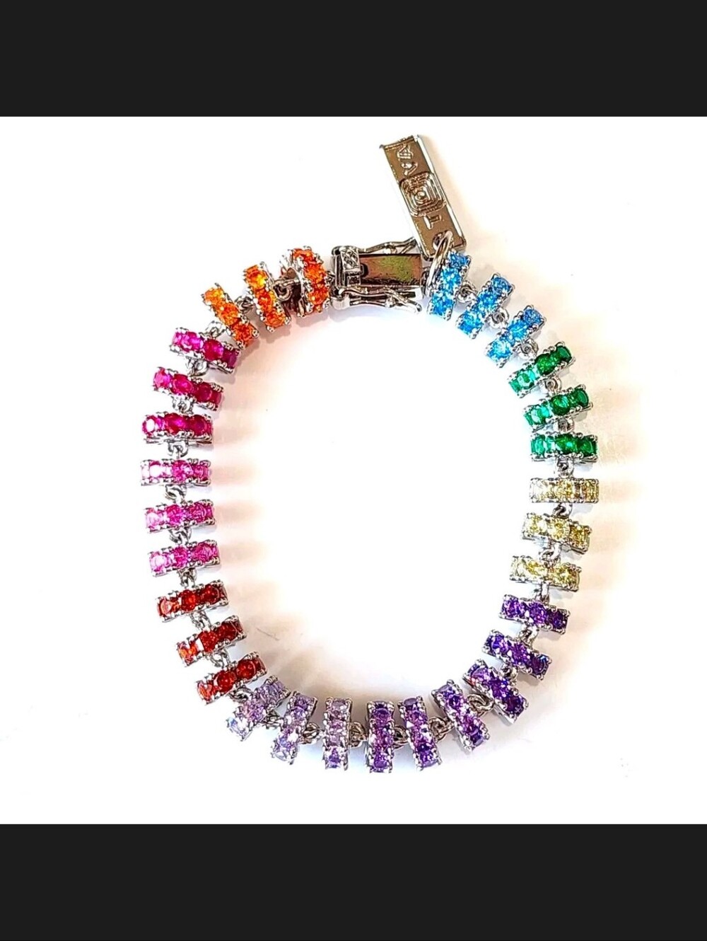 TOVA Serenith Crystal Bracelet In Silver - Multicolor Stones